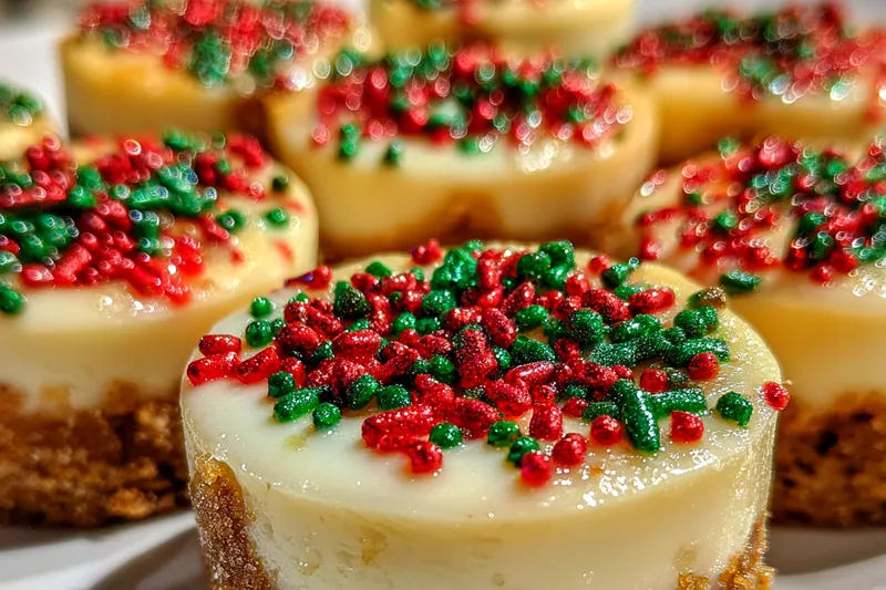 Cooking process for Festive Mini Cheesecake Bites