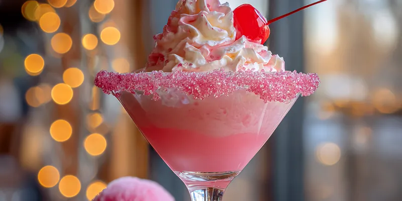 Festive Pink Cocktail Delight