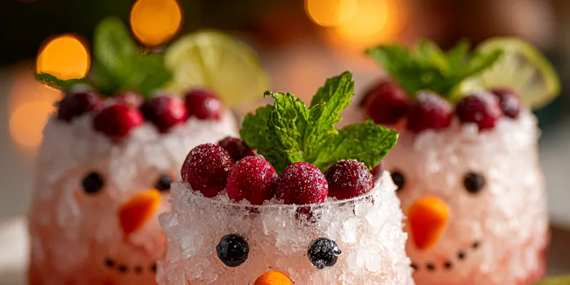 Festive Snowman Holiday Drink