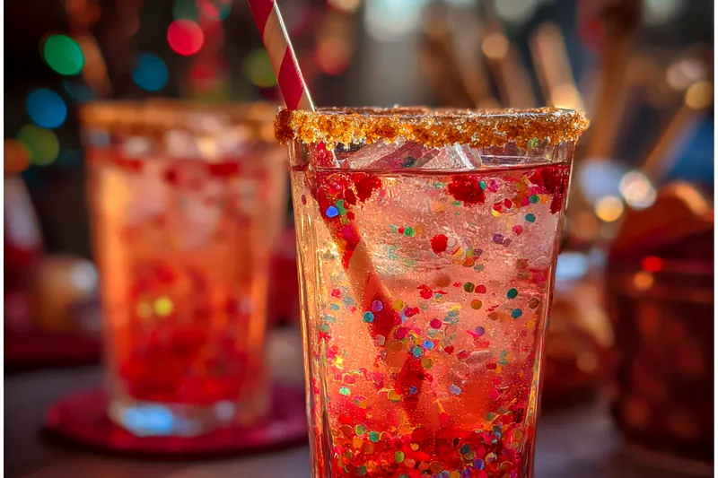 Cooking process for Festive Sparkling Holiday Punch