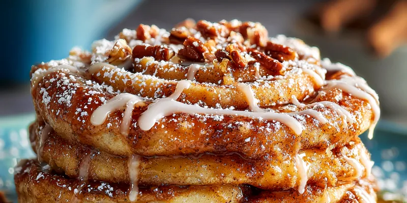 Cinnamon Roll Pancakes Delight