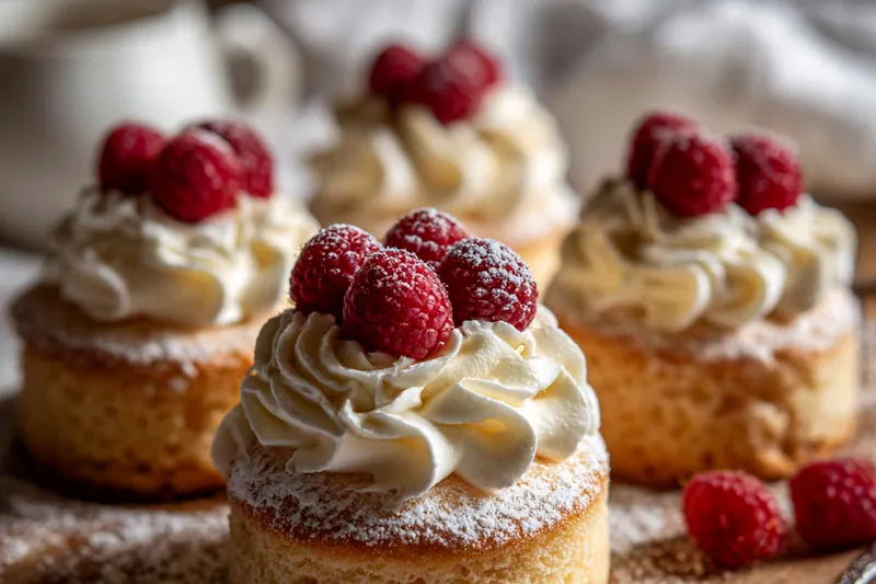 Cooking process for Fluffy Raspberry Cheesecake Cupcakes