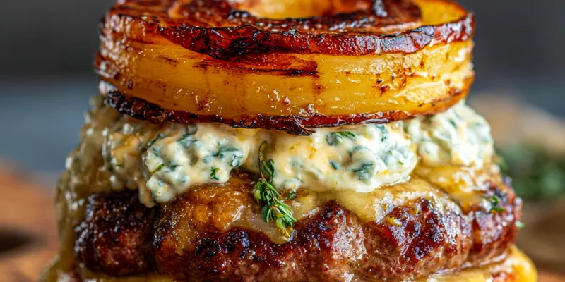 Flying Onion Burger Delight