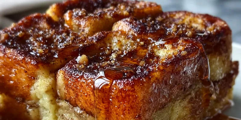 French Toast Casserole Serving