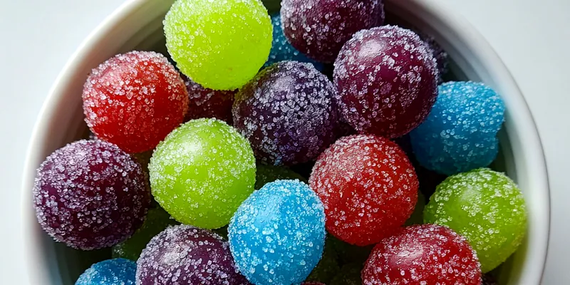 Frosted Sugary Grapes