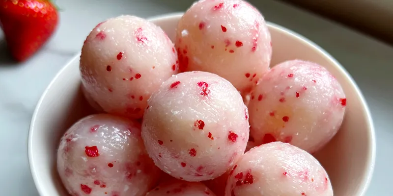 Frozen Yogurt Strawberry Bites