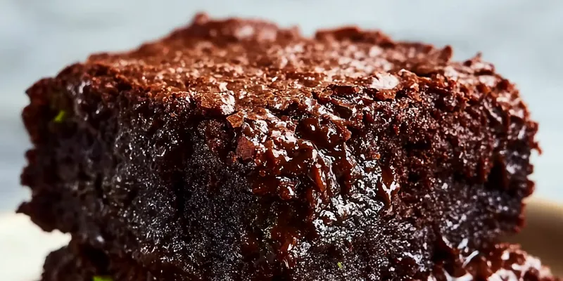 Fudgy Zucchini Brownie Squares