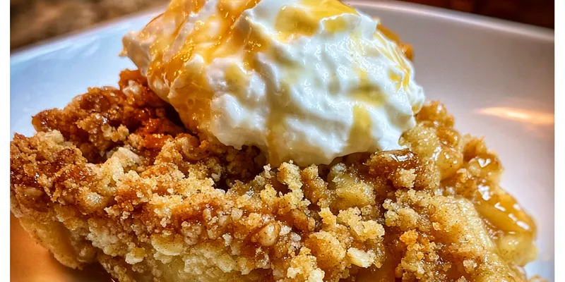 Delicious Gala Apple Crisp with Oat Topping