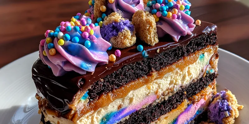 Galaxy Chocolate Layer Cake
