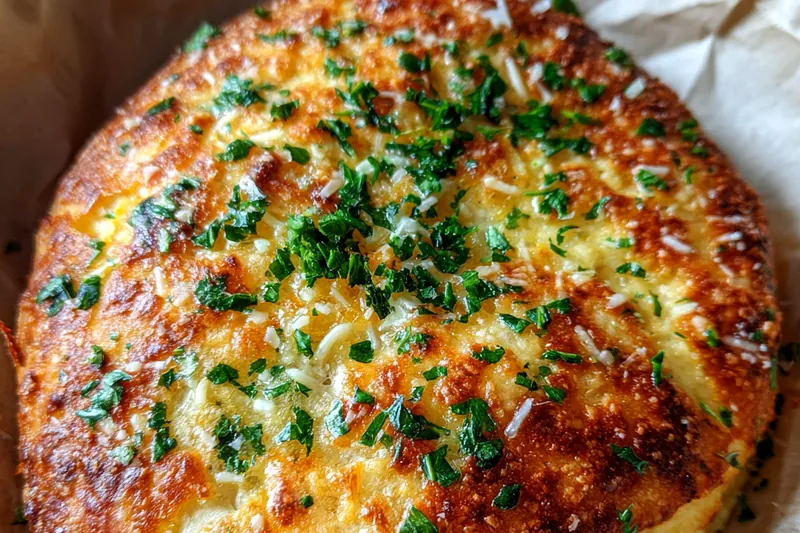 Cooking process for Garlic Herb Parmesan Bread