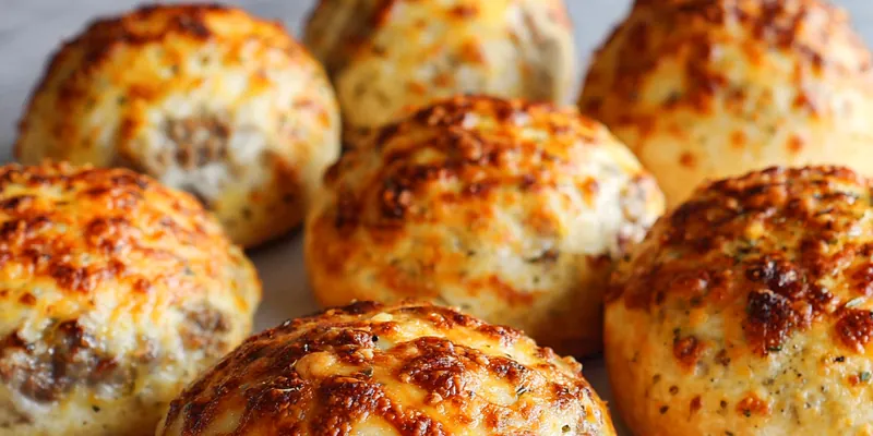 Garlic Parmesan Cheeseburger Bombs: Deliciously Stuffed Bites