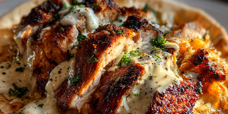 Garlic Shawarma Wrap