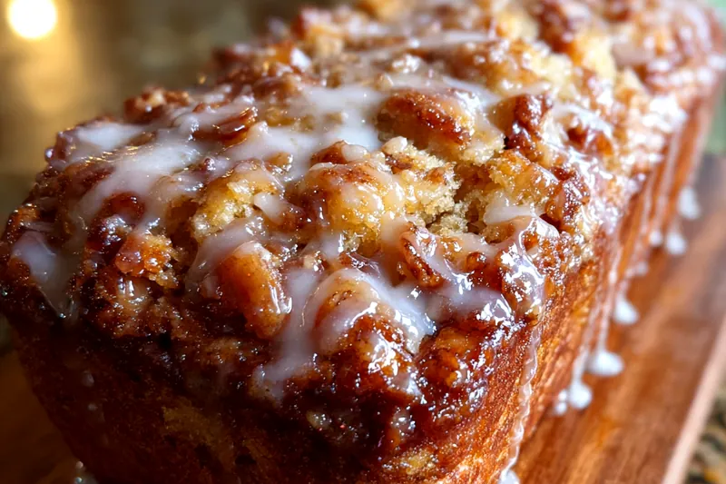 Cooking process for Glazed Apple Cinnamon Loaf