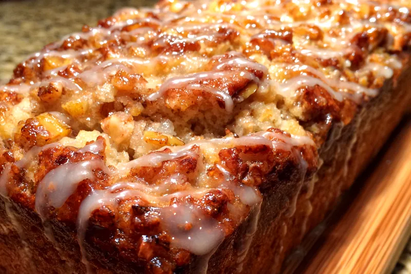 Fresh ingredients for Glazed Apple Cinnamon Loaf