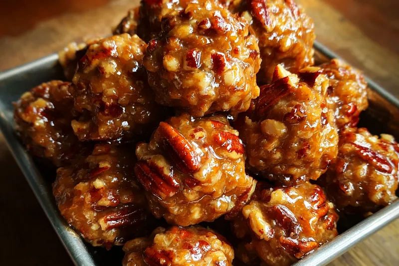 Fresh ingredients for Glazed Pecan Crunch Bites