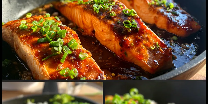 Glazed Salmon with Vegetables