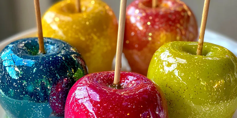Glowing Candy Coated Apples