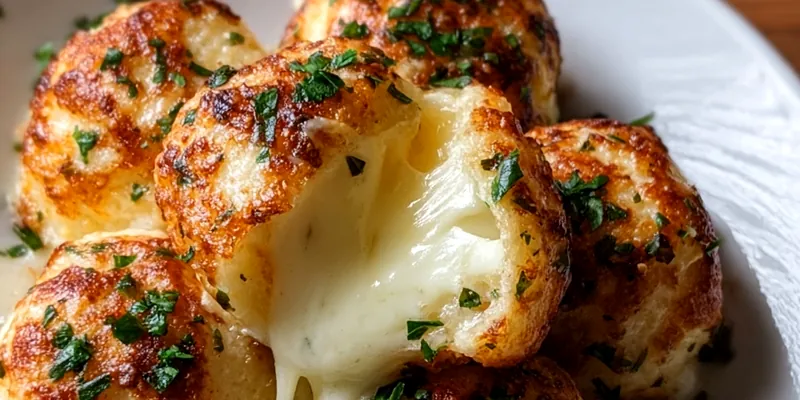 Golden Brown Mozzarella Biscuit Bombs