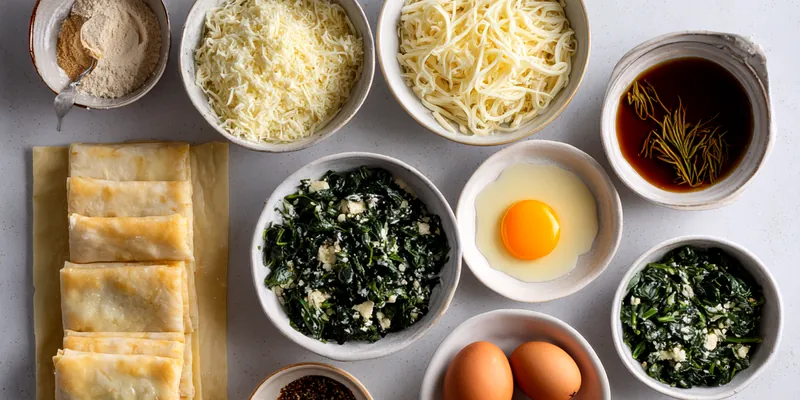 Golden Flaky Spinach and Cheese Pinwheels