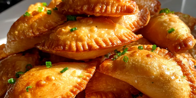 Golden Fried Crab Triangles