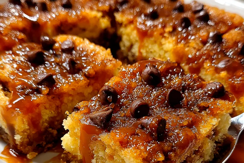 Fresh ingredients for Gooey Chocolate Caramel Bars