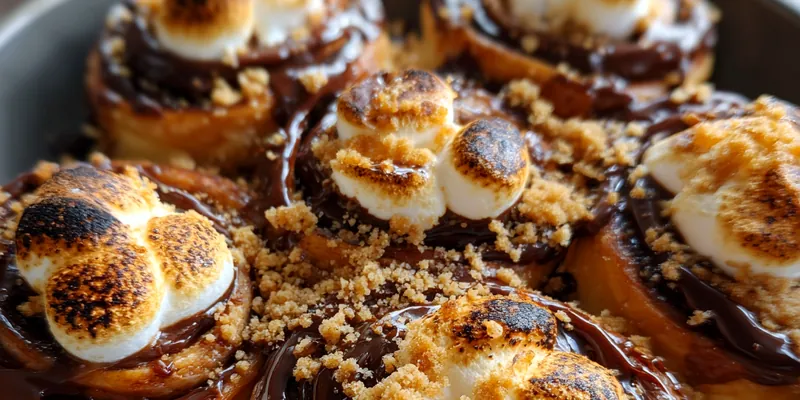 Gooey Chocolate Marshmallow Rolls