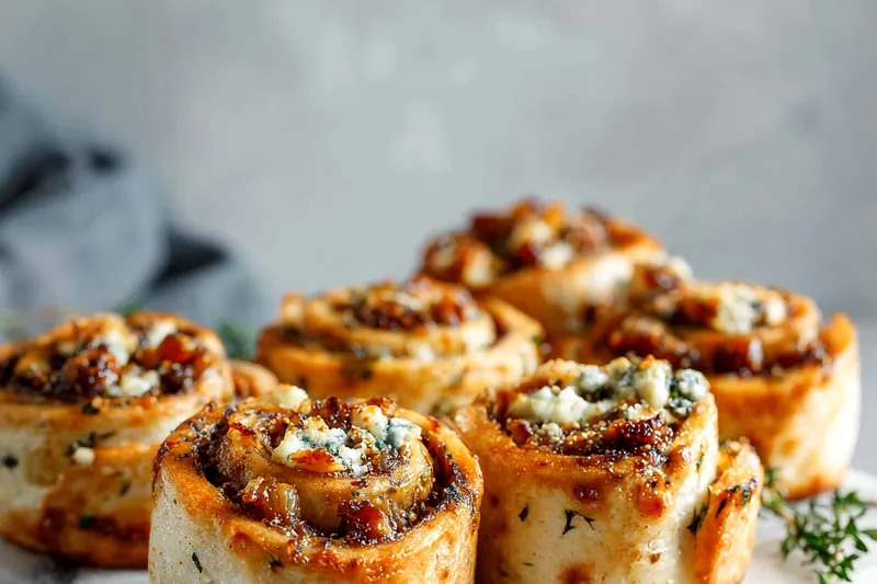 Fresh ingredients for pinwheel preparation