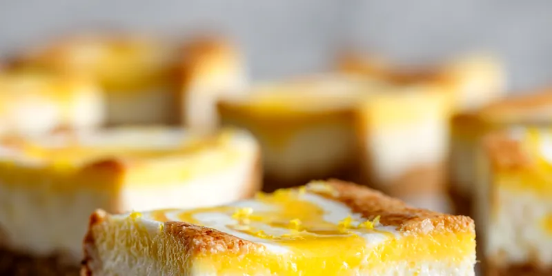 Gooey Lemon Cheesecake Bars