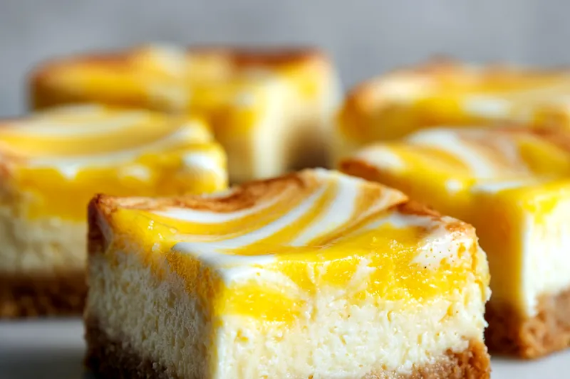 Ingredients for gooey lemon cheesecake bars laid out on a countertop.