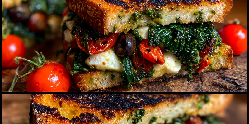 Gourmet Spinach Cheese Sandwich
