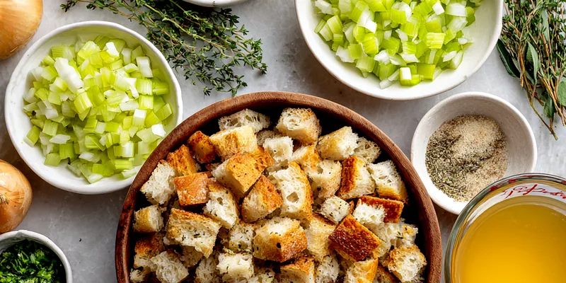 Gravy-Stuffed Stuffing Muffins