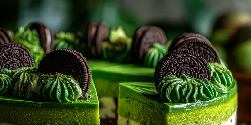 Green Velvet Cookie Cake
