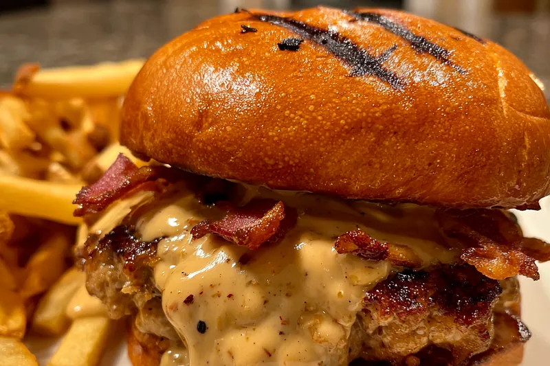 Fresh ingredients for Grilled Beef Burger Delight