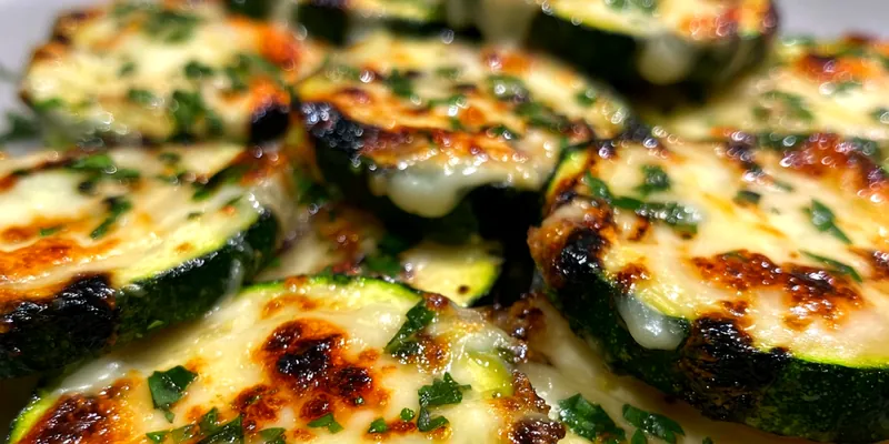 Grilled Cheesy Zucchini Slices