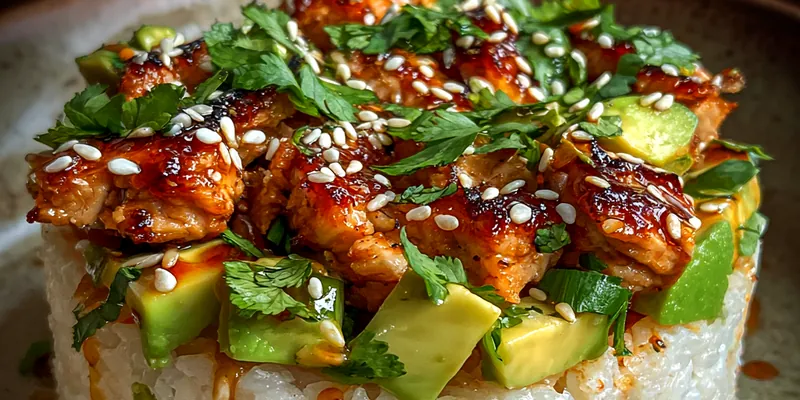 Grilled Chicken Avocado Stack