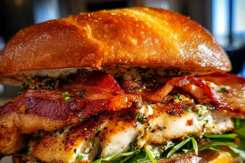 Fresh ingredients for Grilled Chicken Bacon Sandwich