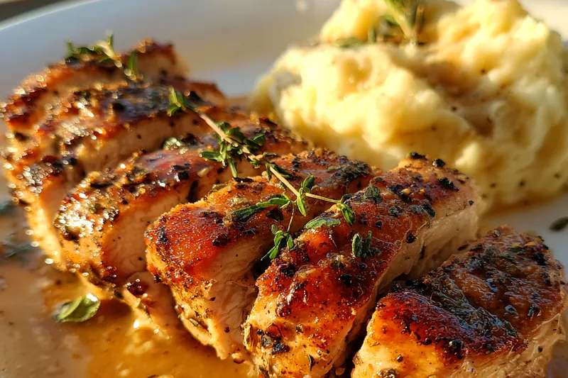 Fresh ingredients for Grilled Chicken with Herb Sauce
