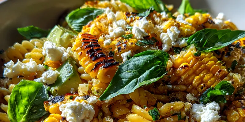 Grilled Corn Pasta Salad