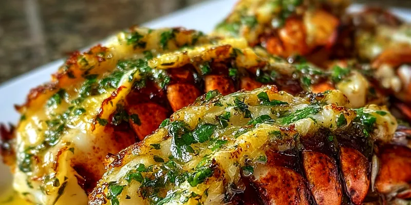 Grilled Lobster Tails with Herb Butter
