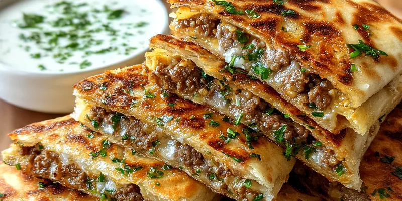 Grilled Meat Flatbread Delight