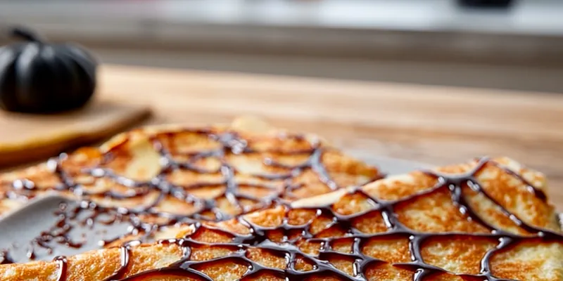 Halloween Spiderweb Crepes
