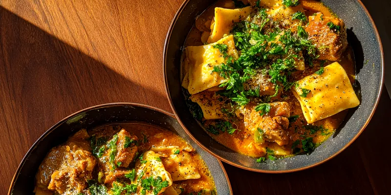 Hearty Beef Stew Pasta