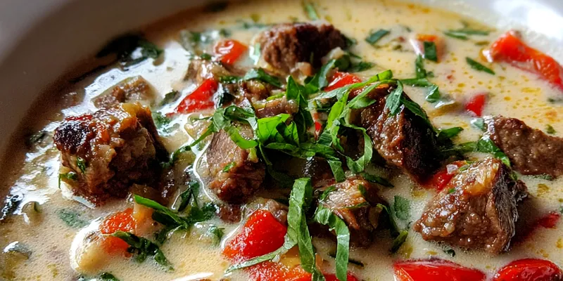 Hearty Philly Steak Soup