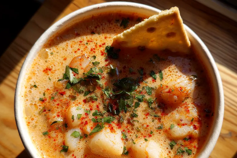 Cooking process for Hearty Seafood Stew Delight