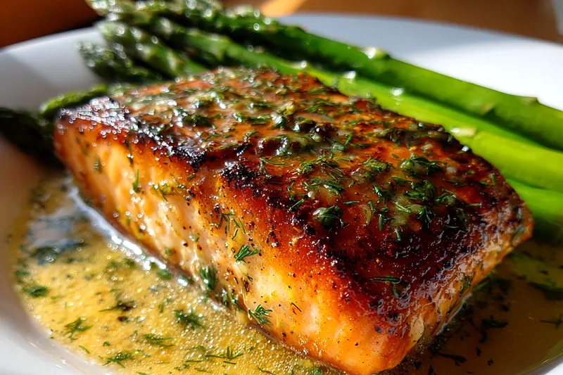 Fresh ingredients for Herb Crusted Butter Salmon