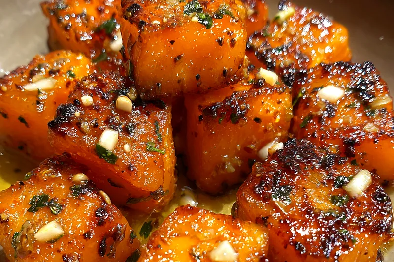 Fresh ingredients for Herb Glazed Sweet Potatoes