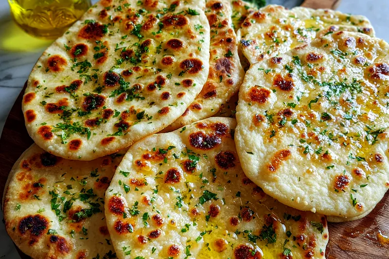 Cooking process for Herb Infused Flatbreads