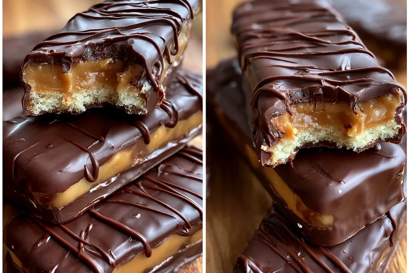 Cooking process for Homemade Chocolate Caramel Bars