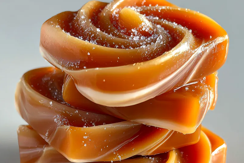 Fresh ingredients for Homemade Creamy Caramel Candy