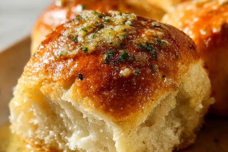 Hands kneading bread dough on a floured surface, showing proper technique for developing gluten in homemade roll dough